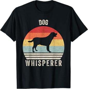Vintage Retro Dog Whisperer Shirt Funny Dog T-Shirt