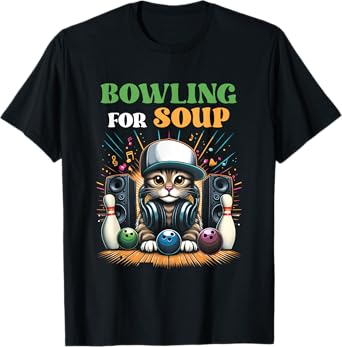 Bowling For Soup Music Cat Style DJ Cat Wearing Headphone Men Women Kids T-Shirt