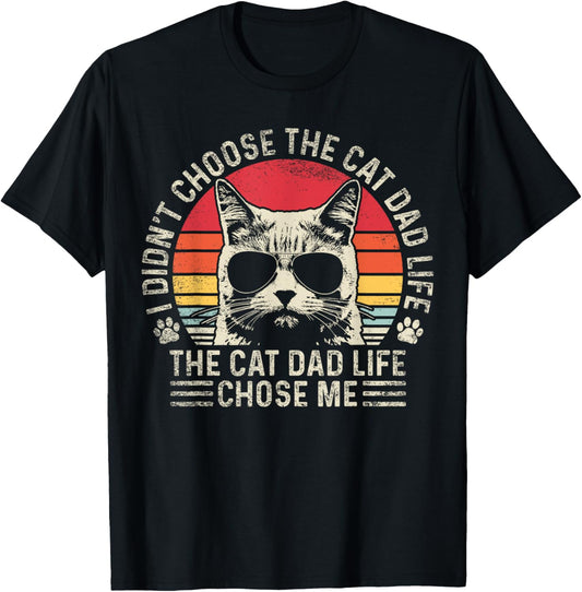 Cat Dad Shirts For Men Funny Cat Dad Father's Day Cat Daddy T-Shirt
