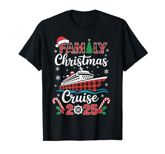 Family Christmas Cruise 2025 Matching Family Cruise Holiday T-Shirt