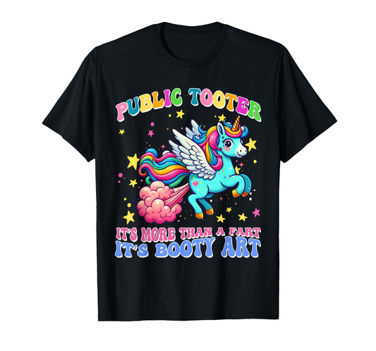 Public Tooter Funny Unicorn Inappropriate Embarrassing Adult T-Shirt