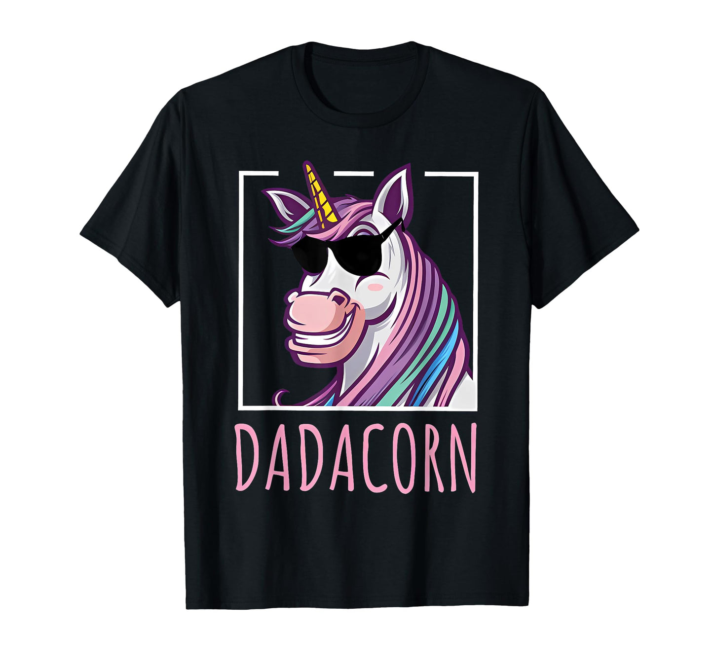 Fathers Day Gift Unicorn Dad Shirt Funny Dadacorn Men T-Shirt