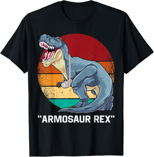 Armosaur Rex Dinosaur Fractured Arms Broken Arm Surgery T-Shirt