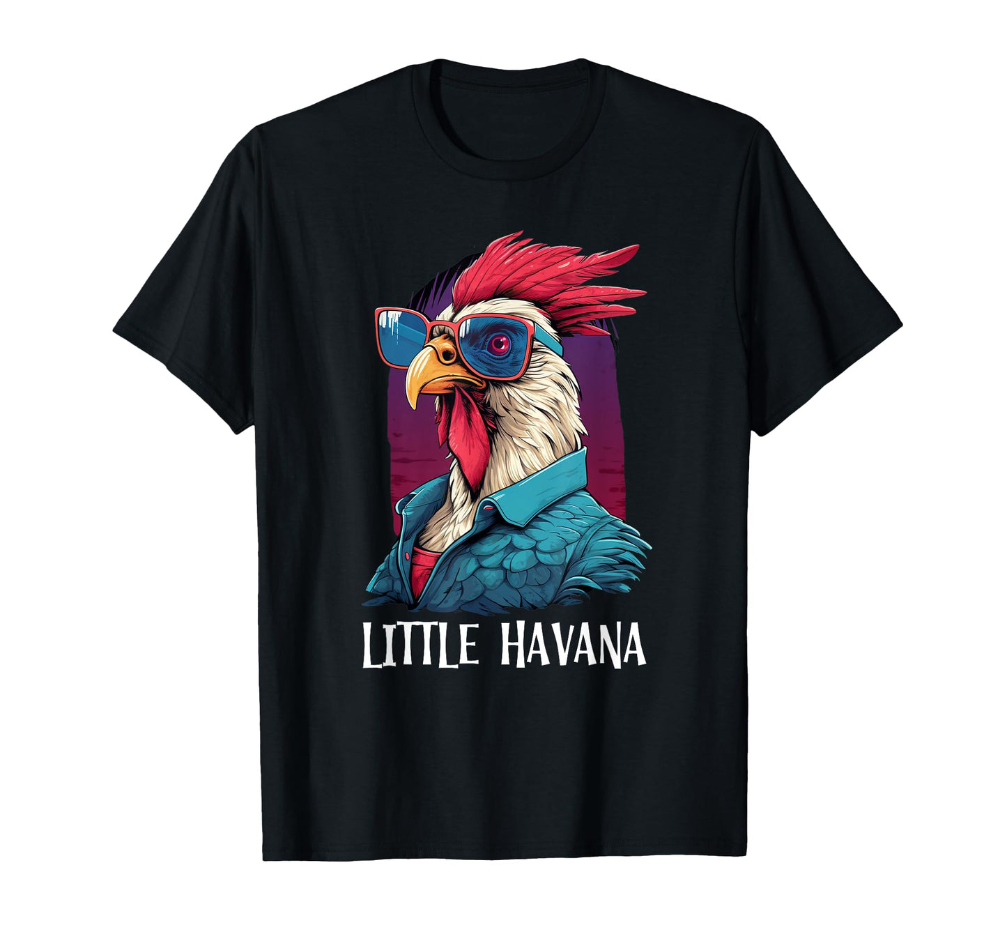 Little Havana Cuban Style, Funny Rooster 305 Miami Souvenir T-Shirt