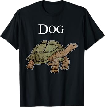 Dog Turtle Meme Funny Joke Dogs for Mens Women T-Shirt