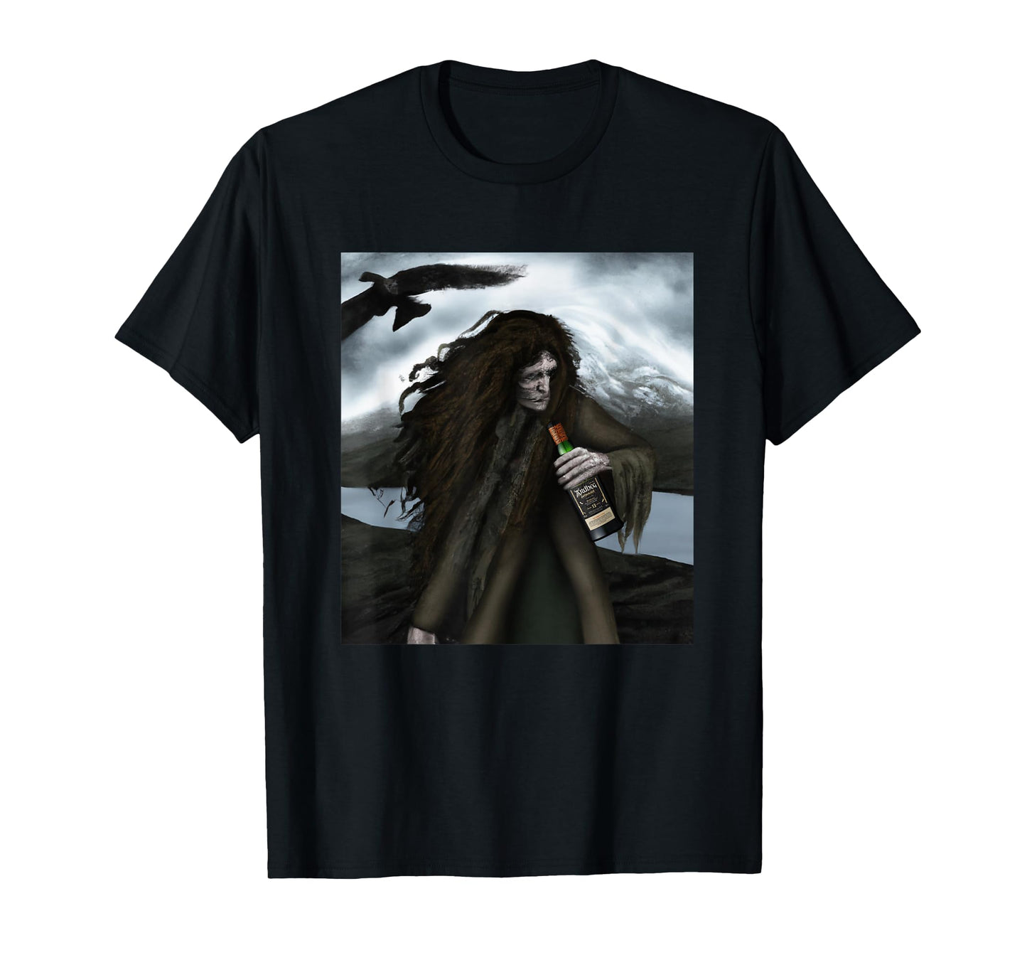 MonnemBlue Ardbeg The Harpy's Tale Unisex-Adults Black Short Sleeve T-Shirt Small