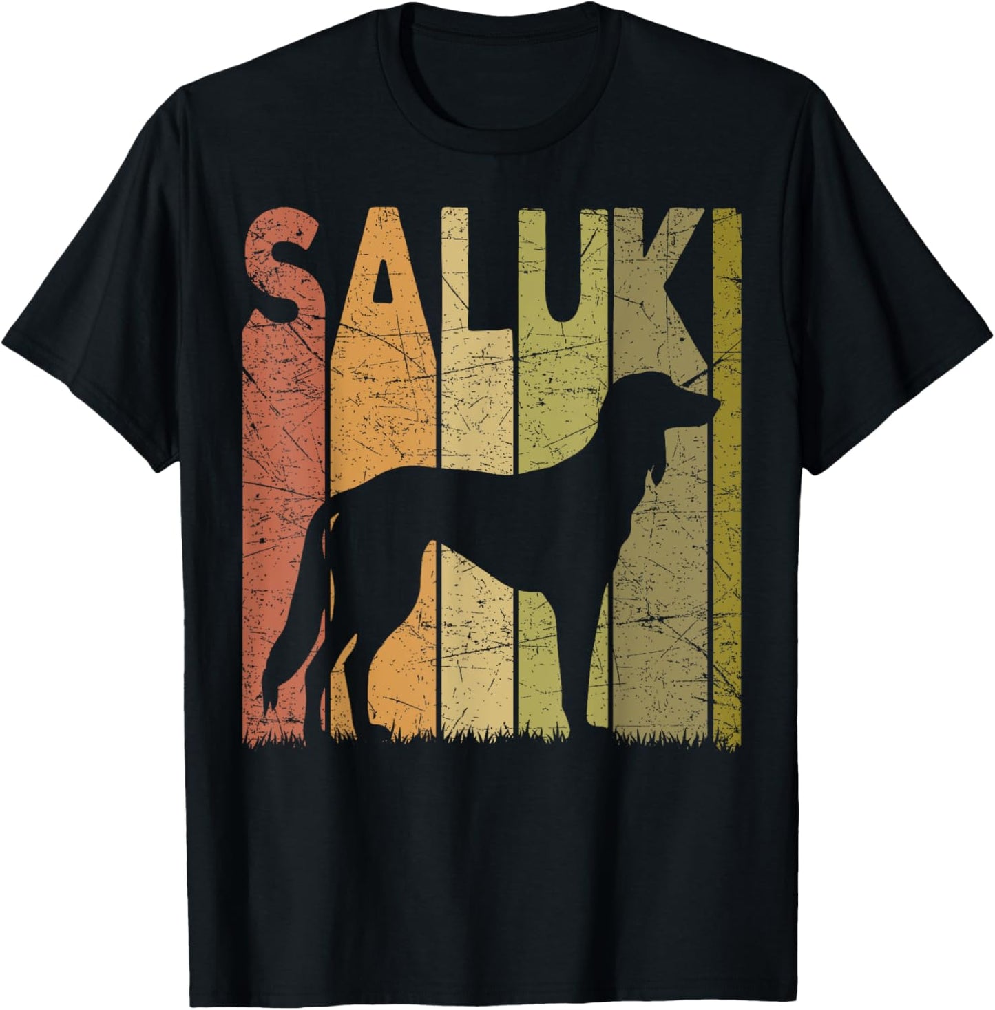 Saluki Vintage Saluki Dog Retro Dog Saluki Lover T-Shirt