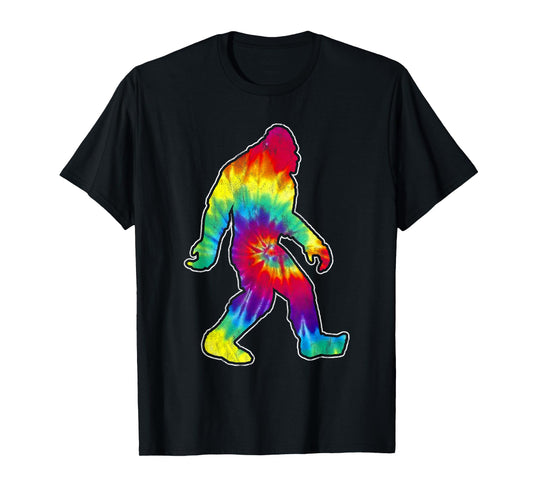 Vintage hippie big foot tie dye distressed 60's design T-Shirt