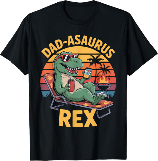 Dad-Asaurus Rex Funny Dinosaur Design T-Shirt