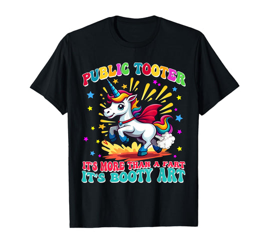 Public Tooter Funny Unicorn Inappropriate Embarrassing Adult T-Shirt