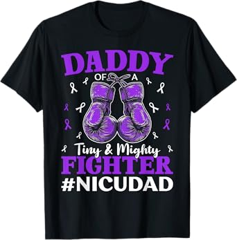 NICU Dad Micro Preemie Baby Dad Of NICU Warrior Appreciation T-Shirt