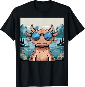Axolotl Birthday Party Favors Sunglasses Axolotl Decorations T-Shirt