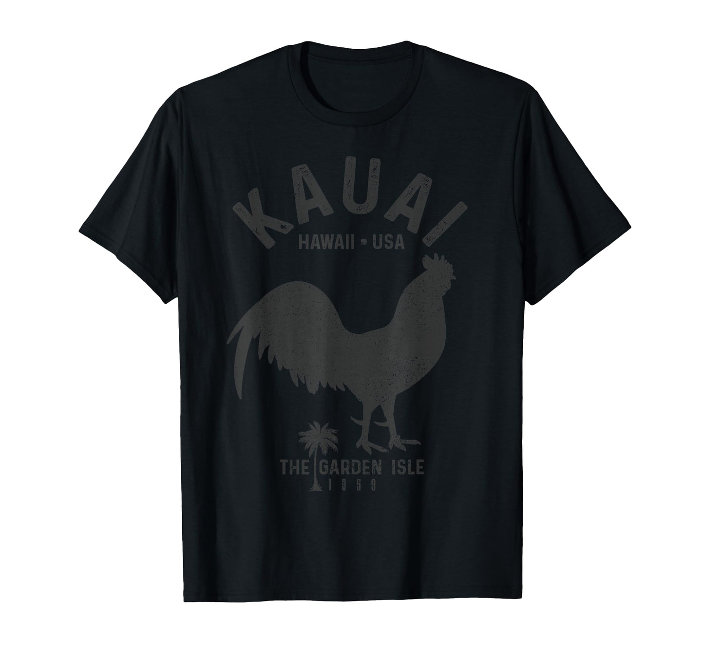 Kauai 1959 The Garden Isle Chicken Hawaii Vintage Hawaiian T-Shirt
