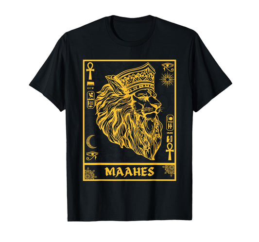 Ancient Egypt Maahes Egyptian War God Kemetic Art T-Shirt