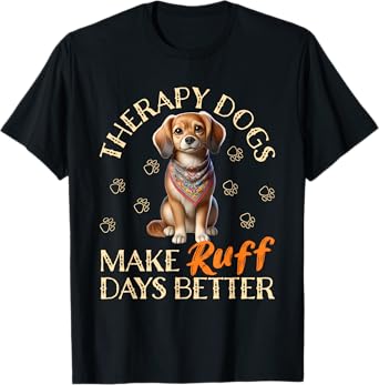 Therapy Dog Team Men Women Kids T-Shirt