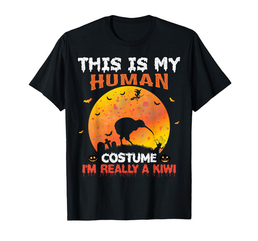 This Is My Human Costume I'm Really A Kiwi Bird Halloween T-Shirt