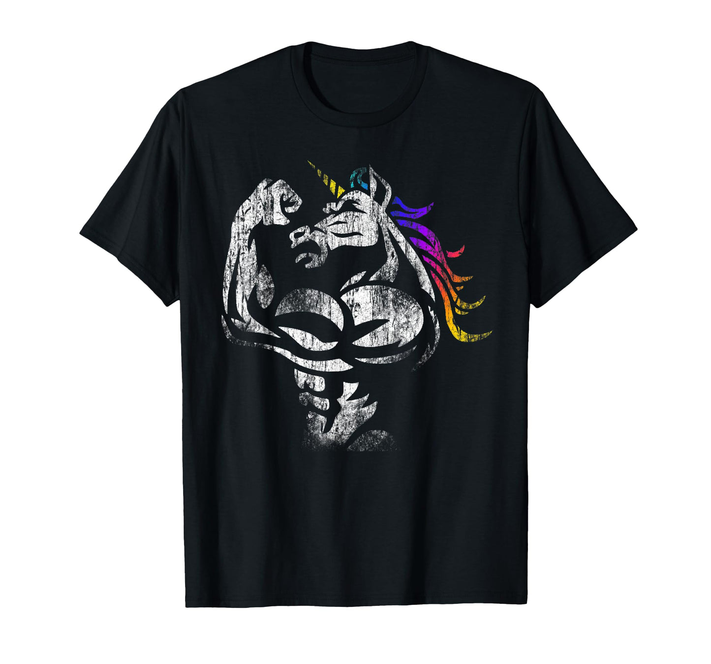 Muscle Unicorn Workout Father's Day Gift Weight Lifting Gym T-Shirt