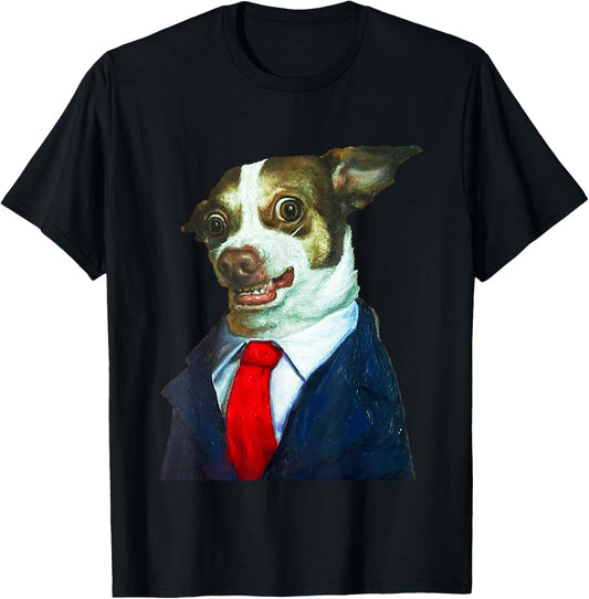 Mr. Bubz the Angry Chihuahua in Formal Attire T-Shirt