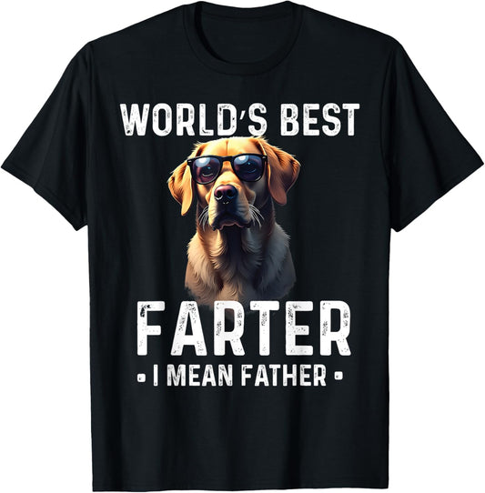 World's Best Farter Father’s Day Humor Cool Dog Pun for Dads T-Shirt