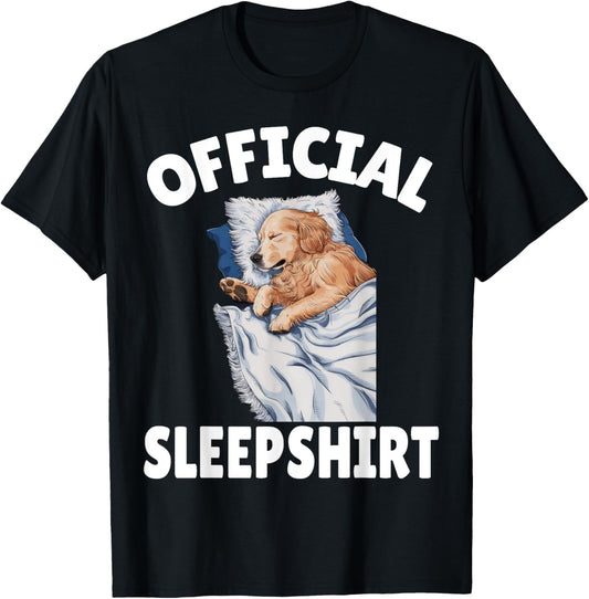 Golden Retriever Dog Official Sleepshirt Napping Pajamas T-Shirt
