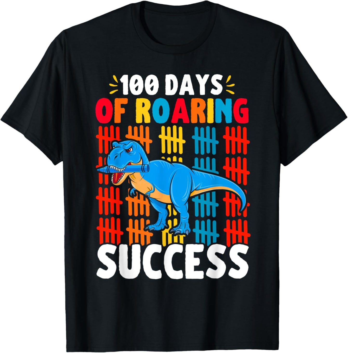 100 Days Of School T-Rex Dinosaur 100th Day Of School Kids T-Shirt