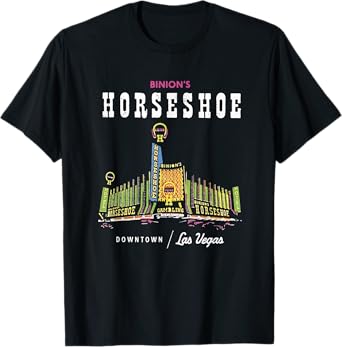 Binion's Horseshoe Hotel Casino Vintage Retro Las Vegas T-Shirt