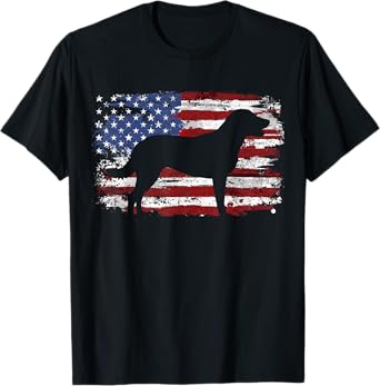 Chesapeake Bay Retriever Vintage USA Flag T-Shirt