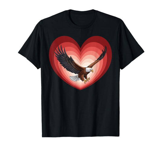 Retro Eagle Love Valentine's Day Eagle Gifts Men Women Kids T-Shirt