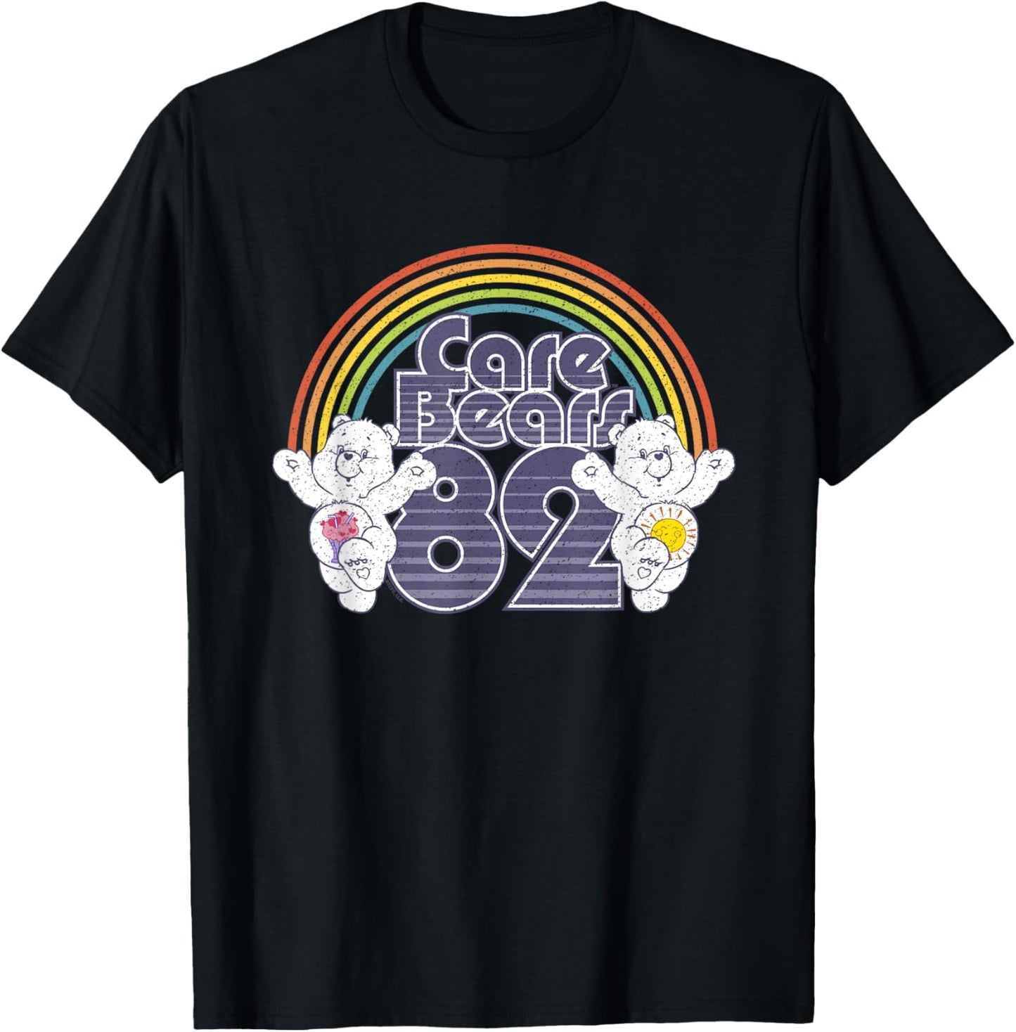 Care Bears 82 Rainbow With Share Bear And Cheer Bear T-Shirt