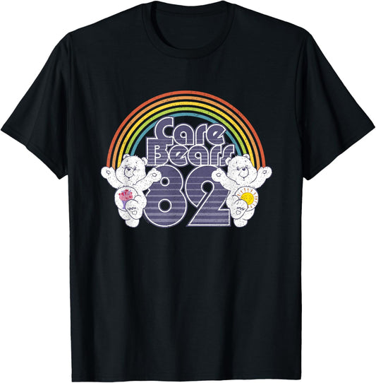 Care Bears 82 Rainbow With Share Bear And Cheer Bear T-Shirt