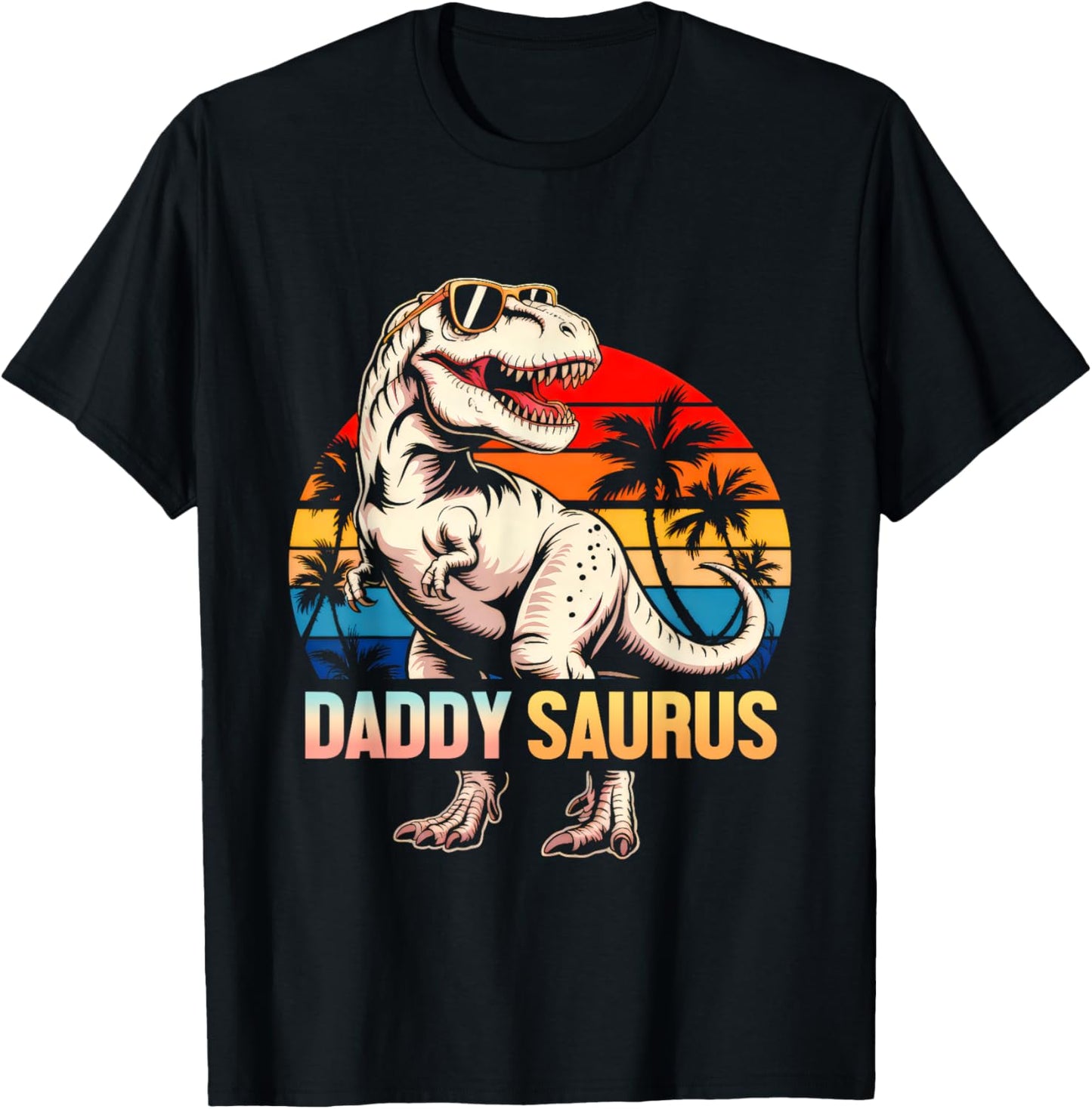 Funny Daddysaurus T Rex Dinosaur Daddy Saurus Daddy Family T-Shirt
