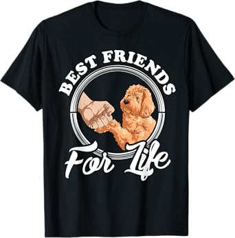 Goldendoodle Lover Design "Best Friends" Funny Goldendoodle T-Shirt
