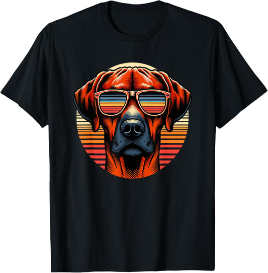 Retro Sunglasses Rhodesian Ridgeback Ridgebacks T-Shirt