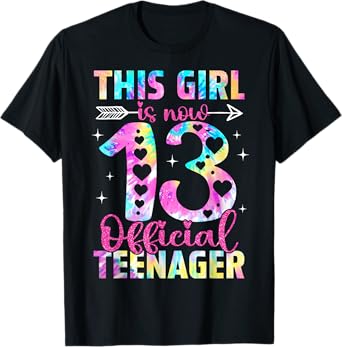 This Girl Is Now 13th Birthday 13 Year Old Official Teenager T-Shirt