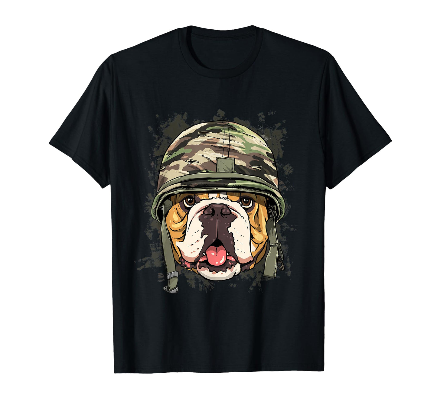 American Bulldog Soldier Veteran Dog - Army Dog Lover T-Shirt