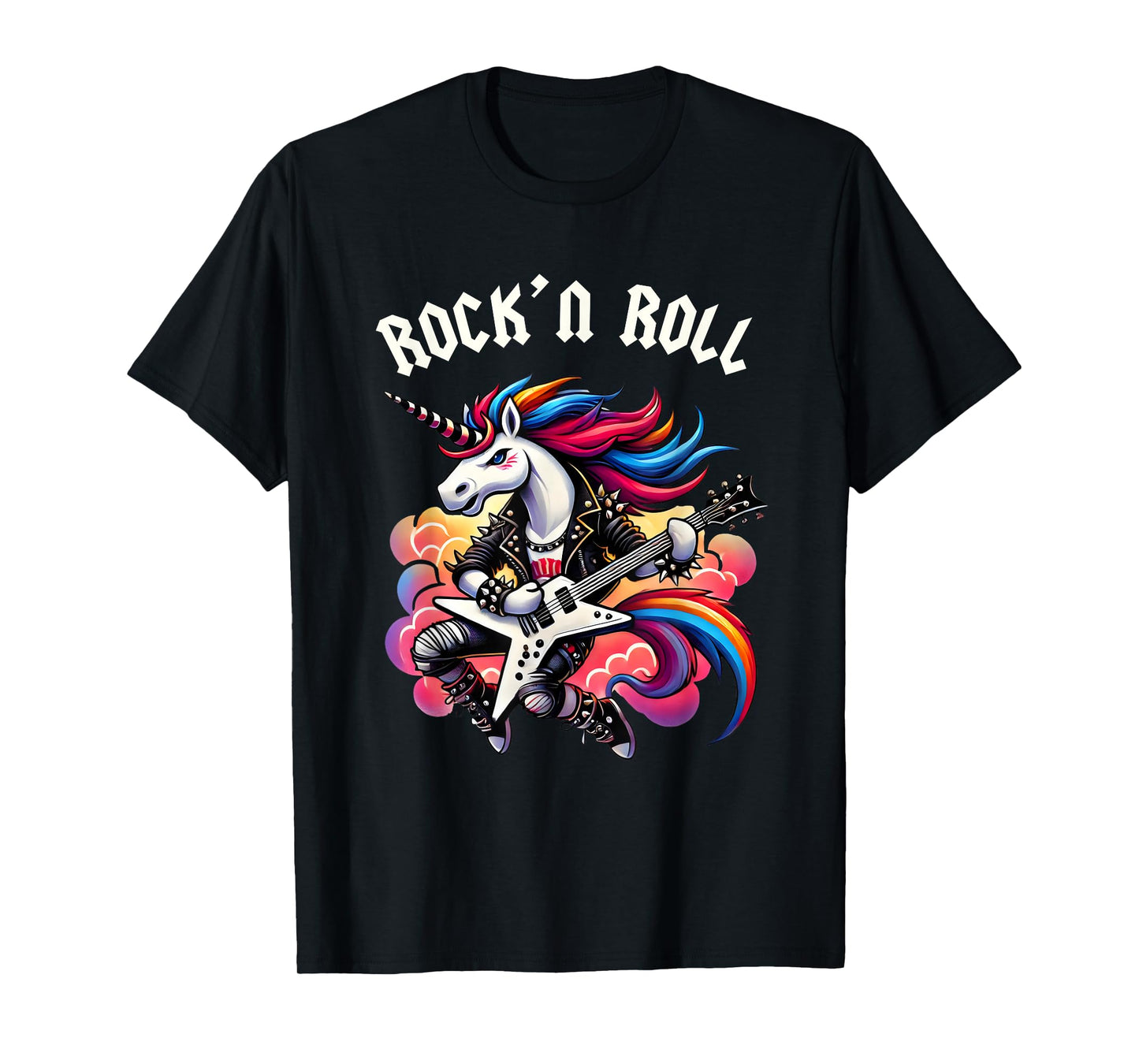 Rock'n Roll Boys Unicorn Rockstar, Punk Goth Band, Kids Boys T-Shirt