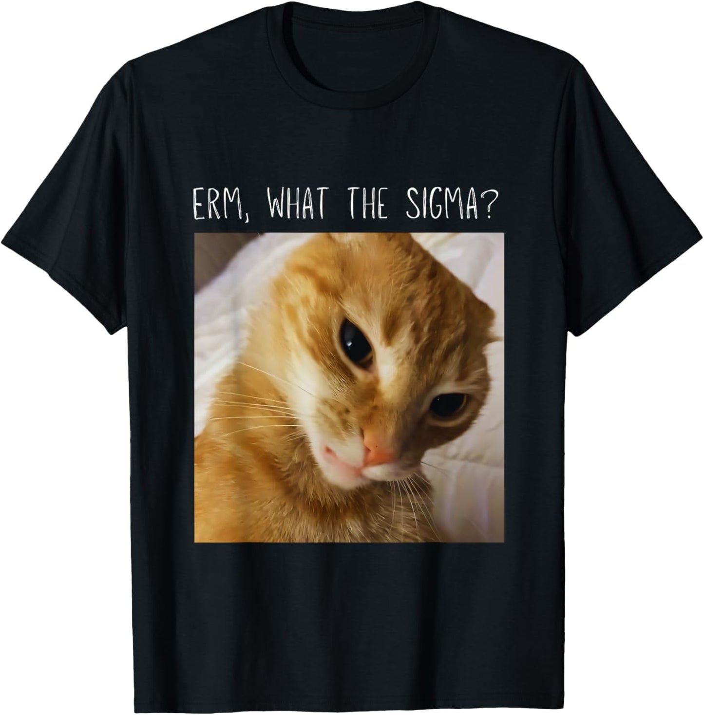 Erm, What the Sigma? Funny Cat Meme T-Shirt