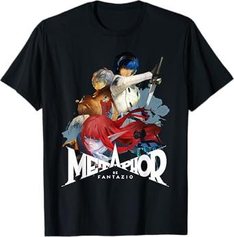 Metaphor: ReFantazio Key Art Trio (white logo) ATLUS T-Shirt