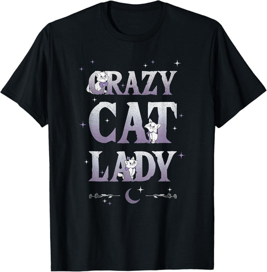Disney The Aristocats Crazy Cat Lady Quote T-Shirt