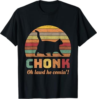 Chonk Scale Cat Meme Chonk Cat T-Shirt for Men Women