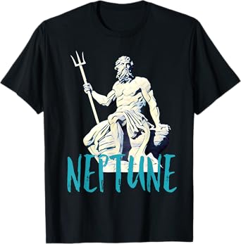 Neptune Roman God Lord Of The Sea Myth Art History T-Shirt T-Shirt