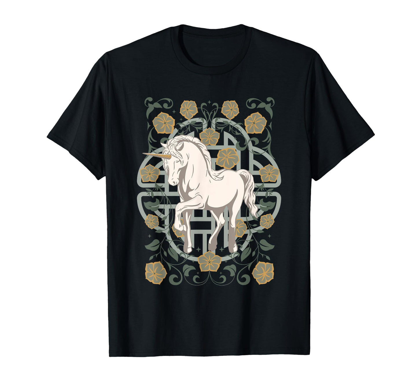 Celtic Unicorn Design T-Shirt