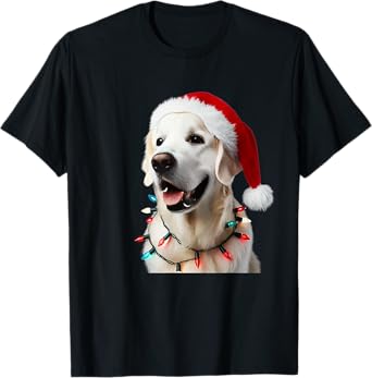 Christmas English Cream Golden Retriever Mom Dog Puppy Xmas T-Shirt