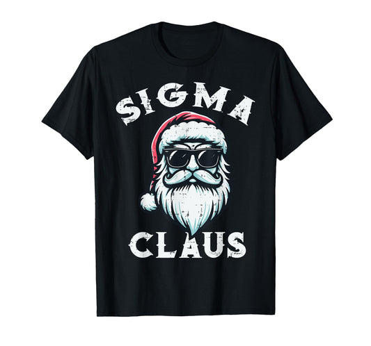 Sigma Claus Santa Funny Christmas Boys Teens Kids Men T-Shirt
