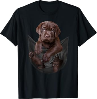 Funny Labrador Retriever in Your Pocket for Chocolate Lab T-Shirt
