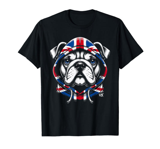 Bulldog UK British Flag England Men Women Kids T-Shirt