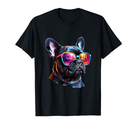 French_Bulldog Sulldog.pnglasses T-Shirt for Men Women Kids