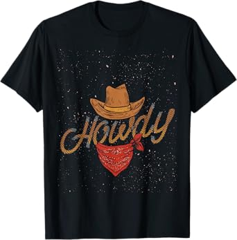 Rodeo Bull Riding Western Texas Howdy Yeehaw Cowboy T-Shirt