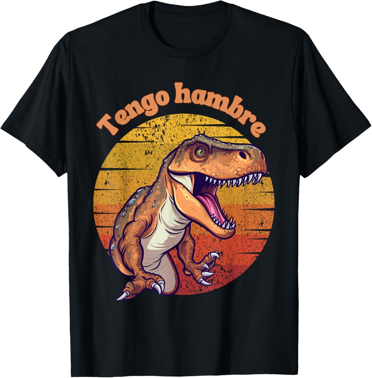 Tengo Hambre I'm Hungry Funny Spanish T-Rex Scary Dinosaur T-Shirt