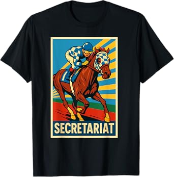 Secretariat Horse, Horse Racing, Del Mar, Santa Anita, Horse T-Shirt